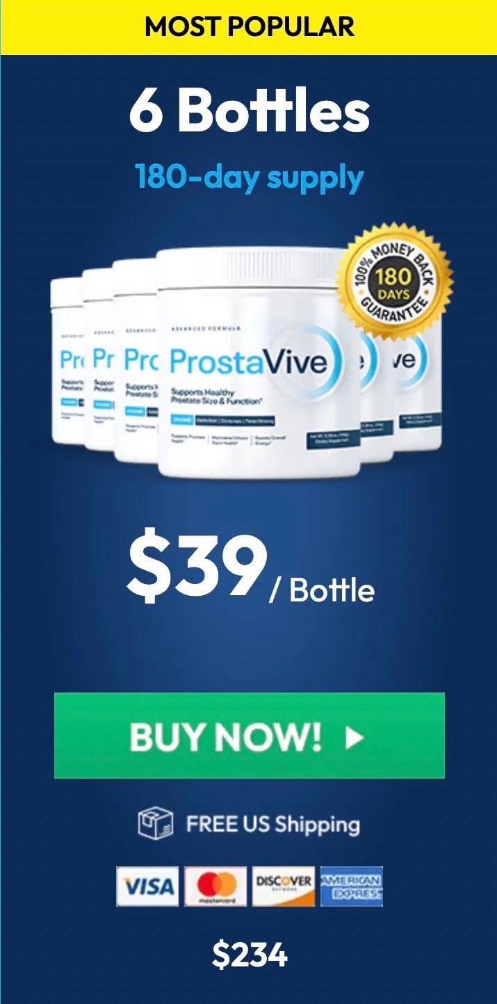 ProstaVive  price 6 bottle
